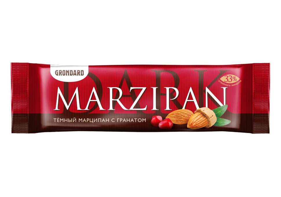  TM Grondard     (10973) Батончики глазированные Марципановые ГРАНАТ, (24шт по 50г)       в Конакове